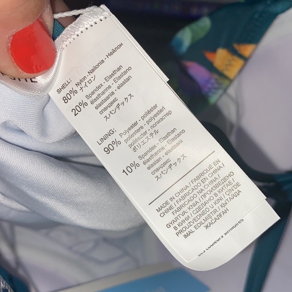 Cupshe‎ floral swimsuit small NWT tropical - Picture 5 of 6